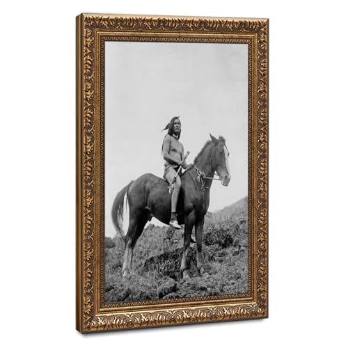 Toile Nez Perce à cheval pour décoration murale bureau et salon dynamique