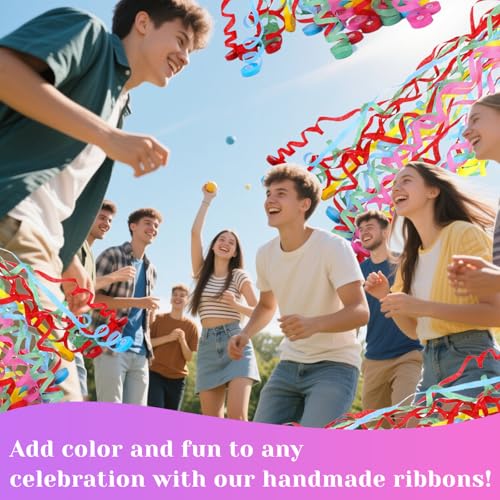 10 Stück Luftschlangen Geburtstag,Konfetti Luftschlangen Hand Werfen Streamer,Bombe Bombe Party Wurf Luftschlangen für Geburtstag Hochzeiten Karneval Abschlussfeier