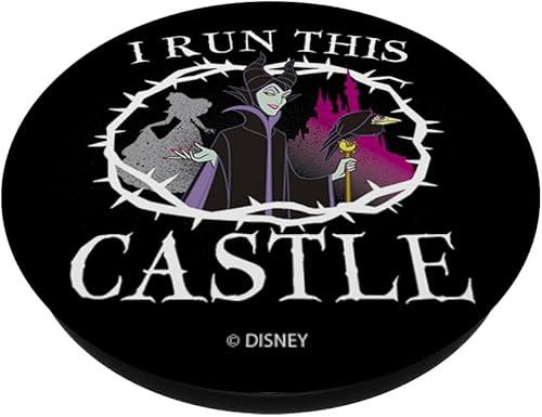 Miniatura 2 de Disney Sleeping Beauty I Run This Castle - PopSockets Grip and Stand for Phones and Tablets, Negro