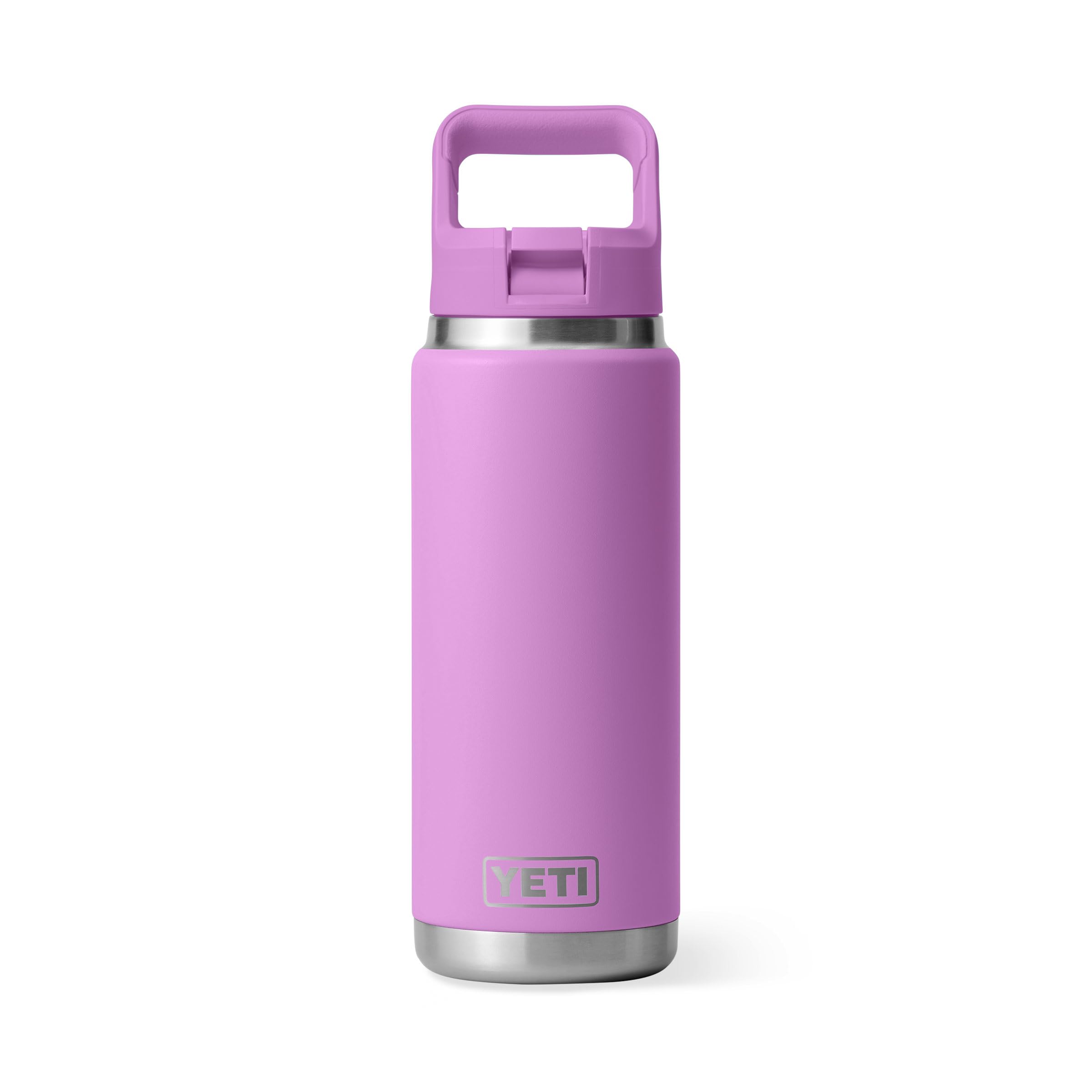 YETI Rambler C Straw Bottle, Stainless Steel Vacuum Insulated Bottle with Straw Cap, Desert Bloom, 26 oz (769 ml)