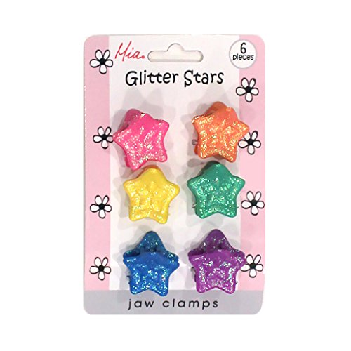 Pince à cheveux étoile haut de gamme : barrettes paillettes fille Mia