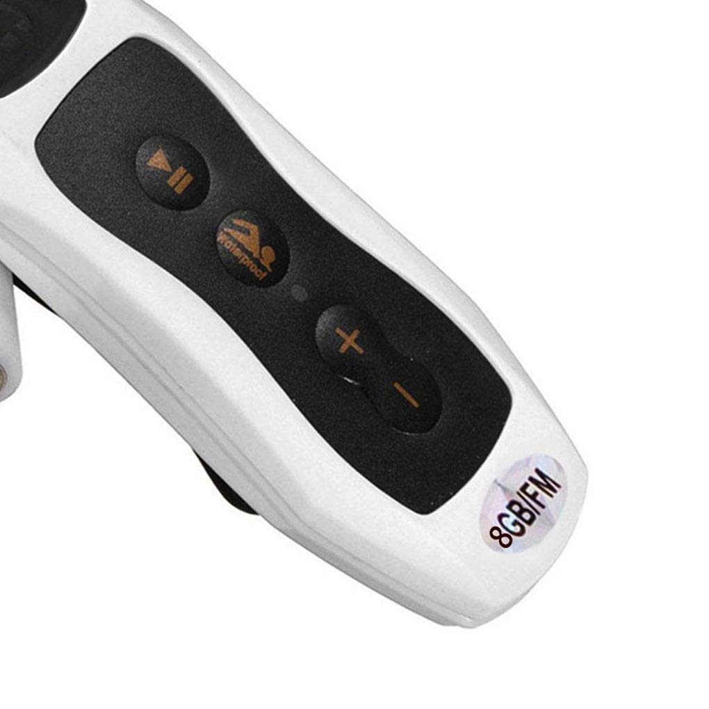 IPX8 MP3 étanche Lecteur de Musique Musique Radio FM Lecteur plongée 4G / 8G Clip Design Sport Courir Natation Plongée Lecteur de Musique