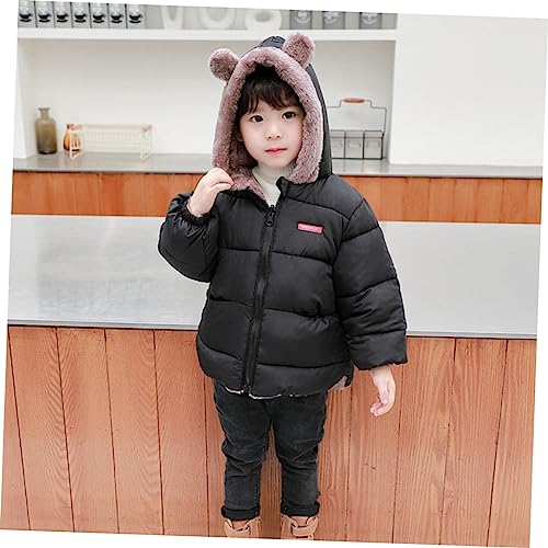LIFKOME 1pc Fleece Coat Winter Jacket for Boys Cotton-padded Jacket Girls Coat Fleece Jacket Children Clothing2
