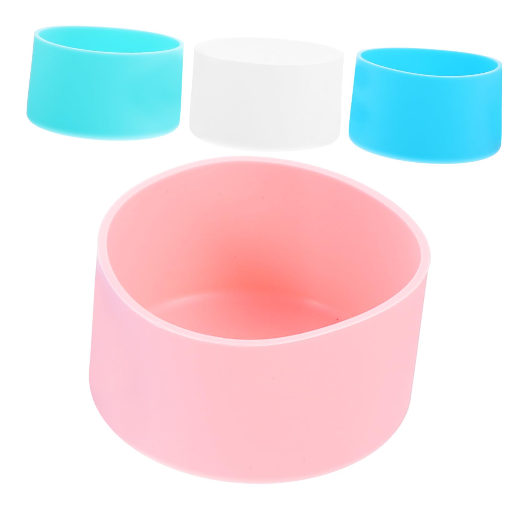 MAGICLULU Juego De 4 Fundas De Silicona para Termos Reutilizables Sin Aislamiento Térmico para Botellas De Viaje De Vidrio 4 Unidades
