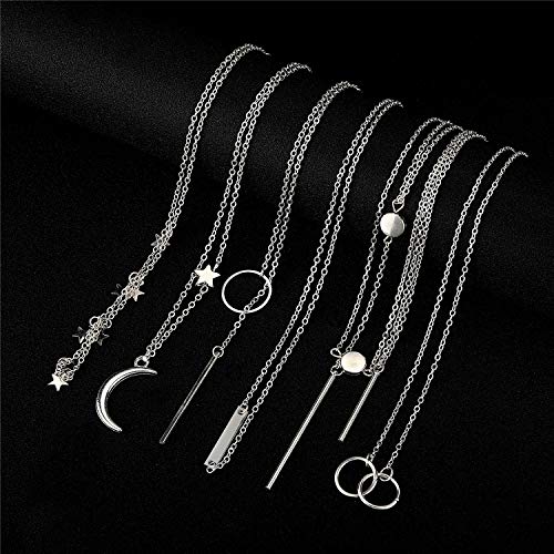 Starain 12Pcs Layered Choker Necklace Fashion Multilayer Chain Necklace Simple Gold Necklace Set for Women2