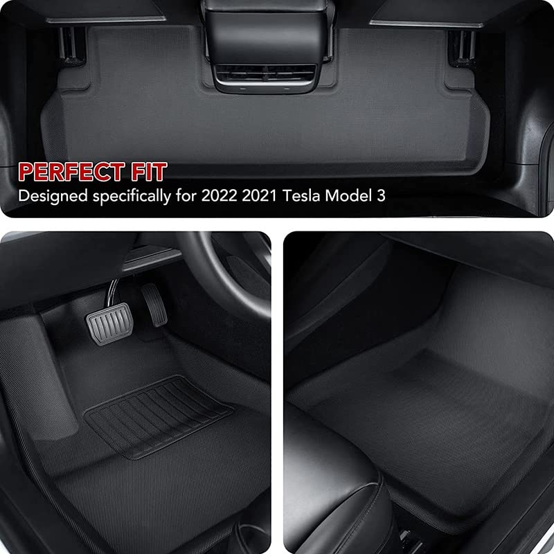 Tapis de sol et de coffre Tesla Model 3 Y pour toutes les saisons