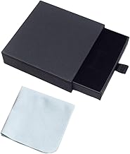 Boîte à Bijoux Carton,Boite cadeau bijoux,Coffret cadeau bijoux extractible,Boite cadeau vide,Noir Mat Kraft Carton Bijoux Boîtes à Bijoux,pour Bracelets Bagues Boucles d'oreilles Collier
