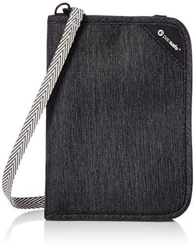 Pacsafe RFIDSAFE V150_Blocking Compactorganiser Portefeuille Adulte Unisexe, Granite melange Taille unique