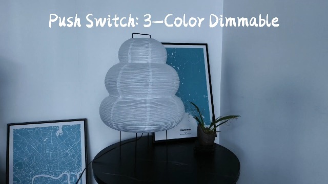 CMHSYTKE Noguchi Style Akari Floor Lamp, Rice Paper Lantern for