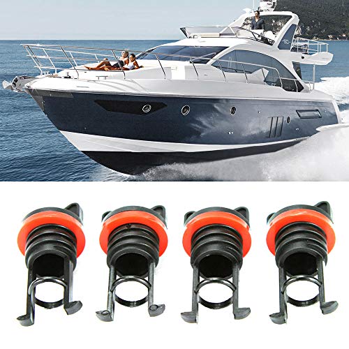 Yorten 4 peças de substituição de tampões de tampão de drenagem marítima/barco somente rosca grossa