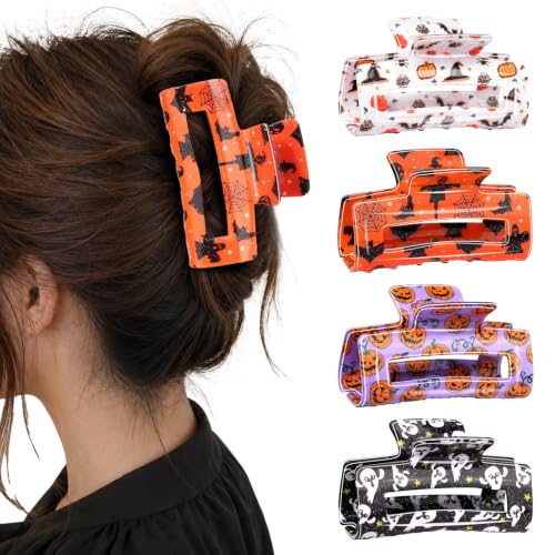 CIEHER 4 Pcs Halloween Hair Claw Clips for Women Girls image 5