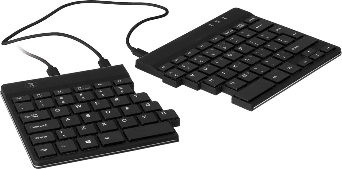 R-Go Tools Split Ergonomic Keyboard, AZERTY (BE), black, wired