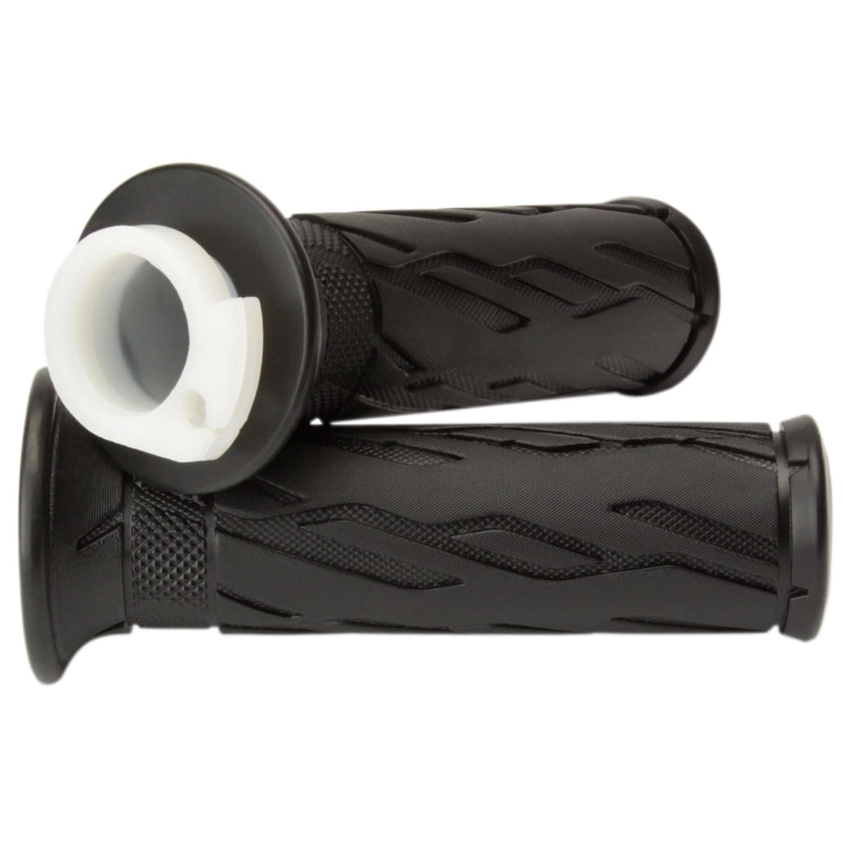 Amazon.co.jp: バイク グリップ ラバー スロットルパイプ付き トレッド