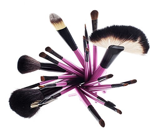 Great Value Complete Set of 20 Professional Makeup Artists Cosmetics Purple Brushes/Make Up Tools In Case By VAGA