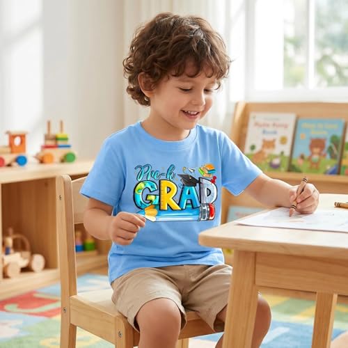Image of Preschool Graduation Shirt for Kids Pre-K Grad Gifts for Girls Boys T-Shirt Top