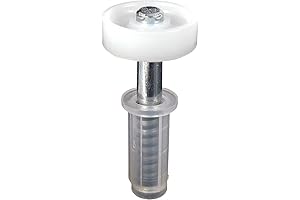 Prime-Line N 6703 7/8 In. Nylon Bi-Fold Closet Spring-Loaded Top Roller Guide