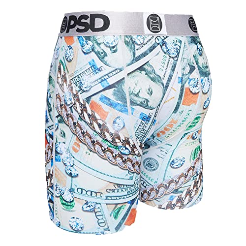 PSD Men's Ice Gold Money Boxer Briefs, Multi, L3