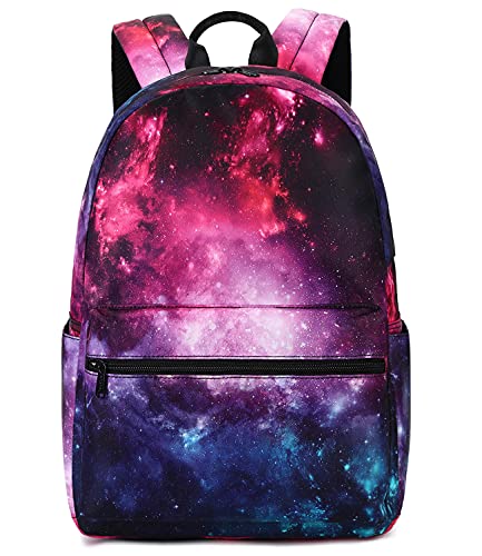 abshoo Cute Lightweight Galaxy Backpacks for Teen Girls Boys Elementary Middle High School Bookbag (C Galaxy)