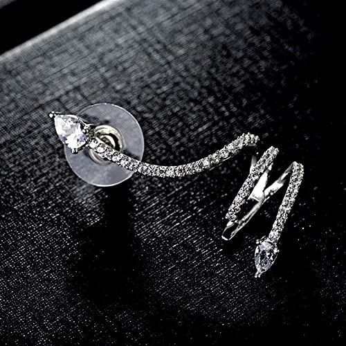 Ear bone clip de serpiente ajustable que rodea las orejas sin perforación 2