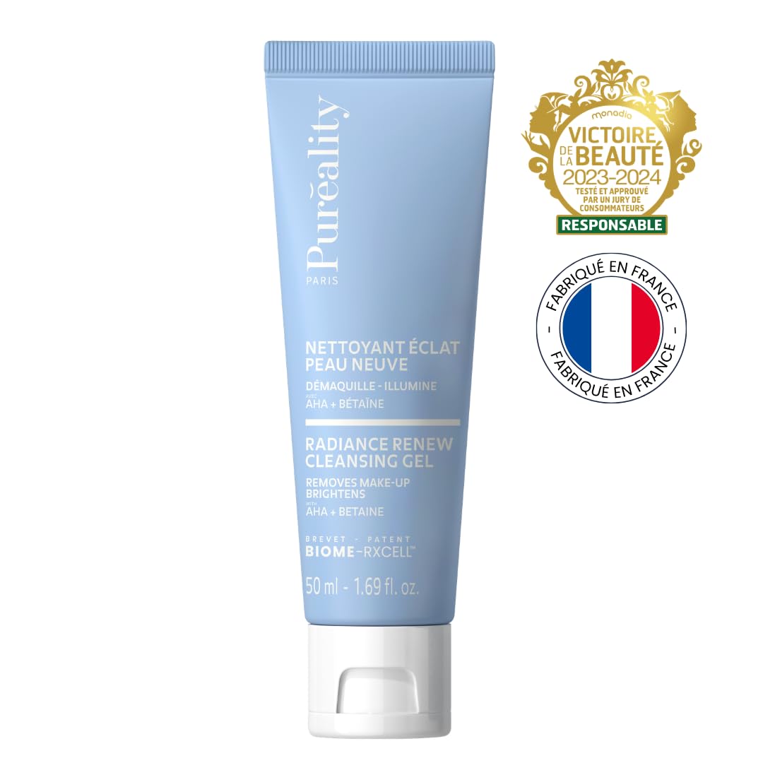 Nettoyant Éclat Effet Peau Neuve 50ml Peau Sensible - Purifie, lisse, illumine & démaquille – aux AHA - Nettoyant visage