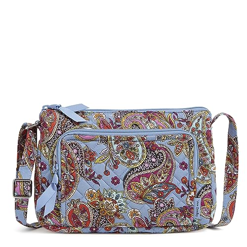 Cotton Little Hipster Crossbody Purse With Rfid Protection, Provence Paisley