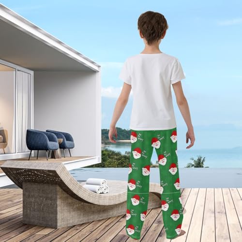 visesunny Boys Sweatpants Soft Athletic Pants Elastic Waist Printed Joggers Pants Long Bottoms Trousers with Pockets S-XL3