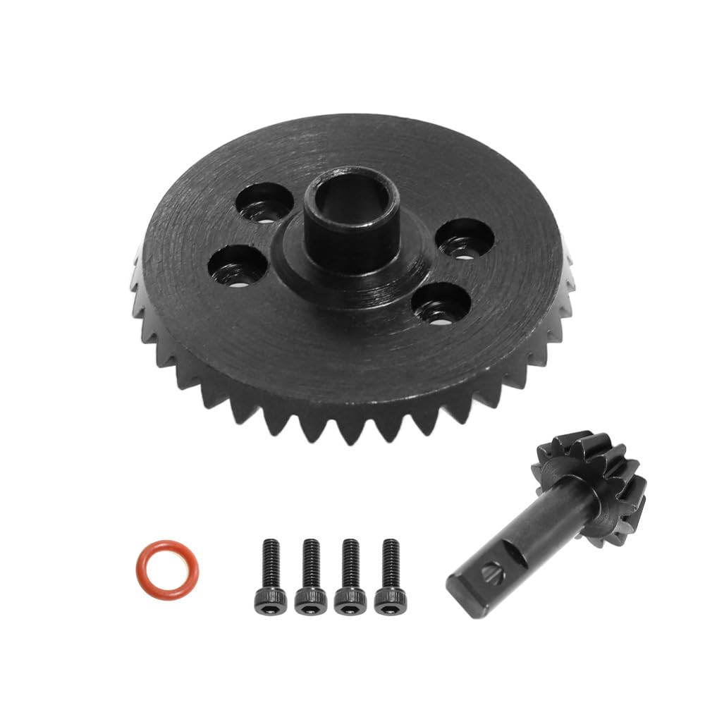37T 13T Steel Front Differential Gear Set RC Upgraded Parts for TRAXXAS Slash Rustler 4×4 Stampede Hoss 4×4 VXL Ford F-150 Revo Slayer 4×4 Slayer Pro 4×4 Summit T-Maxx XO-1 RC Car