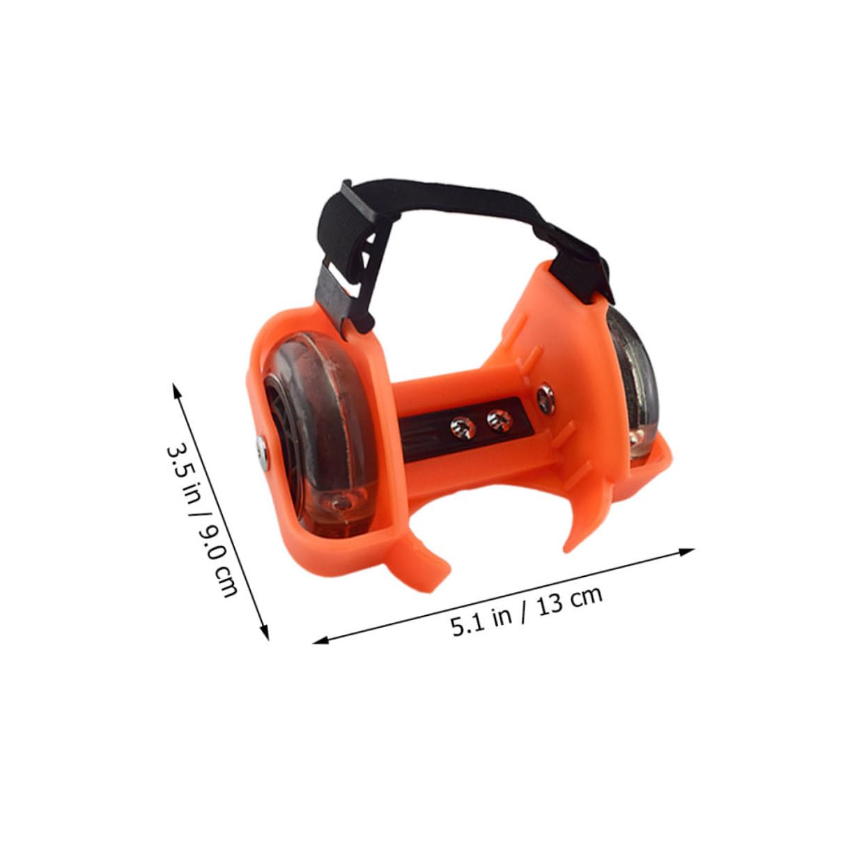 Gogogmee One Wheel Skating Shoes Boys and Girls Glowing Roller Skates Skates Attach to Shoes Sturdy Heel Wheel for Outdoor Fun