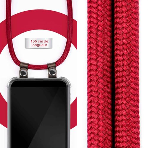 Chaîne de téléphone Sony Xperia 5 III moex Coque cordon Vin rouge