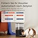 WOPET Futterautomat Katze 4L- Katzenfutter Automat 180 Tage Akkulaufzeit (1-6 Mahlzeiten/Tag, Trockenfutter) Futterspender für Katzen/Hunde, Edelstahlschüssel, Doppelnetzteil Schwarz
