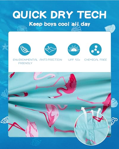 Image of SURF CUZ Boys Swim Trunks Toddler Swim Shorts UPF 50+ Bathing Suit for Boy Swimsuit Quick Dry Mesh Beach Boardshorts Swimwear