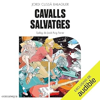Diseño de la portada del título Cavalls salvatges