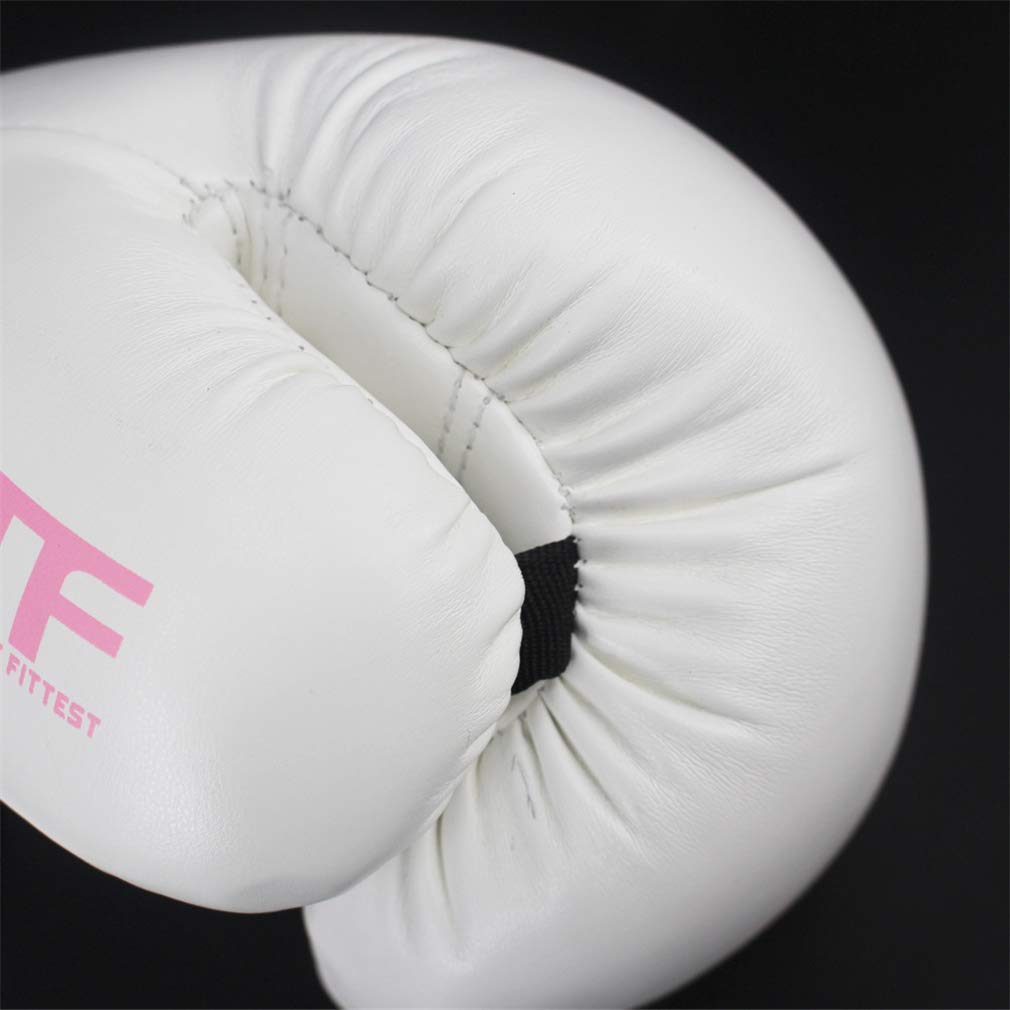 Guantoni da Boxe da Allenamento, Pelle Sintetica per Uomini E Donne (6 Once 8 Once 10 Once 12 Once), Possono Essere Usati Come Guanti da Combattimento O Guanti da Borsa,Rosa,10oz