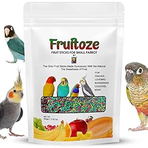 CONGO Natural Parrot Treat Premium Fruitoze Fruit Sticks For Finch, Lovebird, Budgerigar, Cockatiel, Conure, Monk And Other Small Size Birds (500Gm), 1 Count
