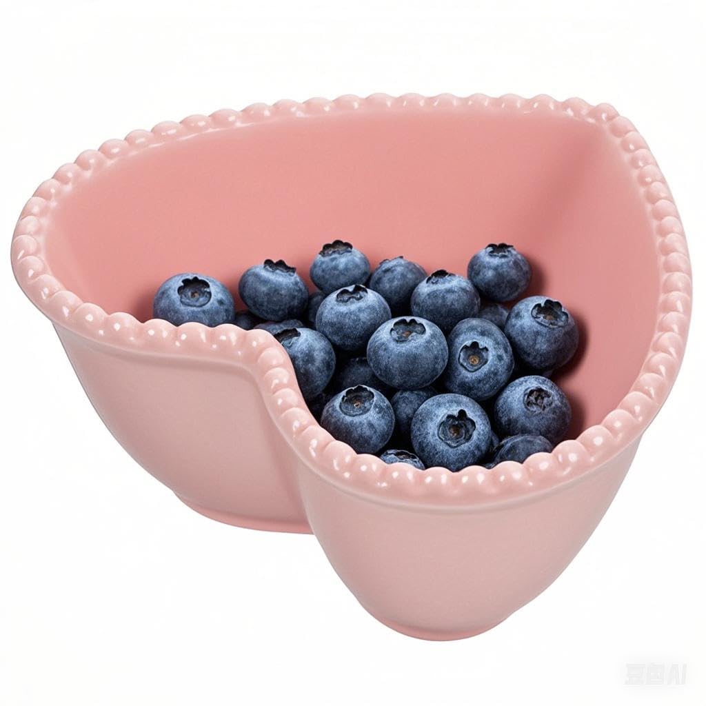 Bol en céramique en forme de cœur rose idée cadeau de mariage et anniversaire