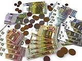 münzen zubehör Für Kinder ab 3 Jahren. Spielgeld  Rechengeld  Euro  Set  Kaufladen Zubehör für Kinder  Scheine und Münzen
