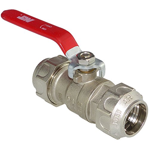 Preisvergleich Produktbild PE Messing Kugelhahn Klemmmuffe 25mm