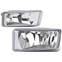 Auto Dynasty Fog Lights Compatible with 07-15 Chevy Silverado/07-13 Chevy Avalanche/07-17 Chevy Tahoe/07-14 Chevy Suburban/07-15 GMC Sierra/07-08 Cadillac Escalade, Driver and Passenger Side, Clear