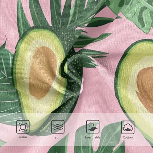 Wusikd Avocado Girls' Underwear Cotton Tropical Leaves Pink Girls Briefs Soft Toddler Underwear 2T3