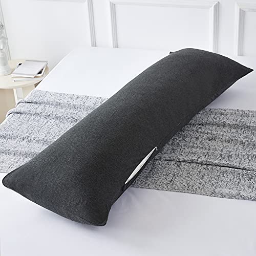 Body Pillow Cover with Zipper, Soft Body Pillow Pillowcase, Long Pillow Case Cover Breathable Jersey...