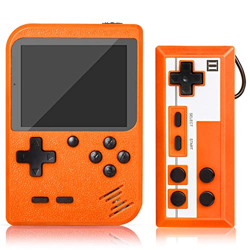 Handheld Game Console, Retro Mini Game Player with 500 Classic FC Games, 3.0 Inch Screen 800mAh Rechargeable Battery Portable Game Console Support TV Connection & Two Players for Kids Adults