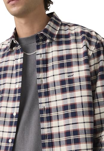 Levi'S Authentic Button Down   Camisa con botón bajo, Atila Plaid Dress BL, L para Hombre