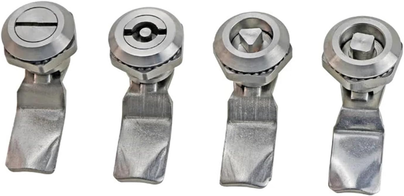 Triangle Lock 304 Stainless Steel Cam Lock Industrial Electric Box Special Lock Quarter Turn 1Pcs(MS705-1)