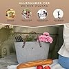 kontor28® - Filztasche Shopper MADE IN GERMANY | Einkaufstasche Filz mit 30L Füllvolumen und Henkeln aus Leder | Filz Einkaufstasche aus Upcyling PET-Filz, nachhaltig und handgenäht (Herz, Urbangrau) #4