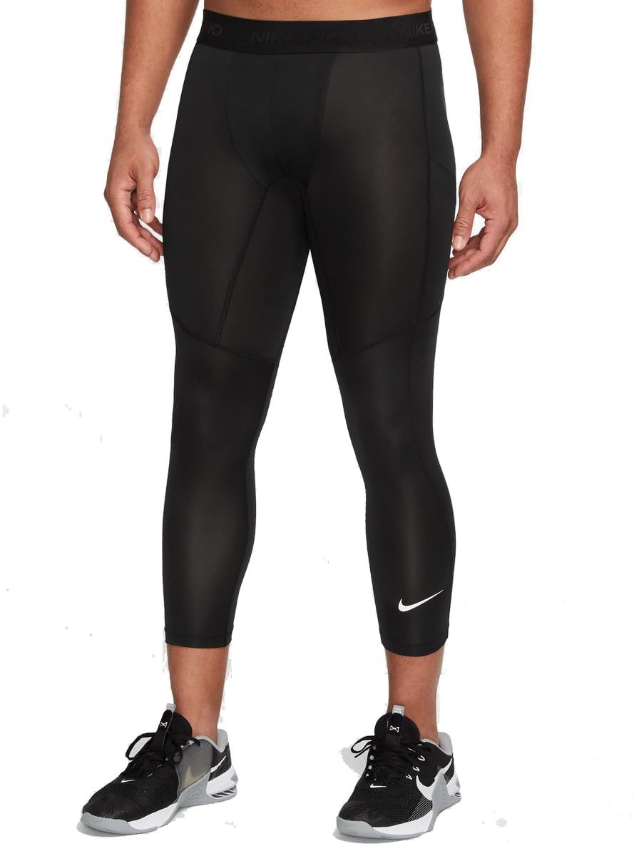 Nike Mid Calf Length Tight M NP DF 3Qt Tight, Black/​White, FB7950-​010, S