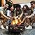 Aoxun Fire Pit 30in with Grill Outdoor Wood Burning 2 in 1 Fire Pit with Fire Poker (Black)