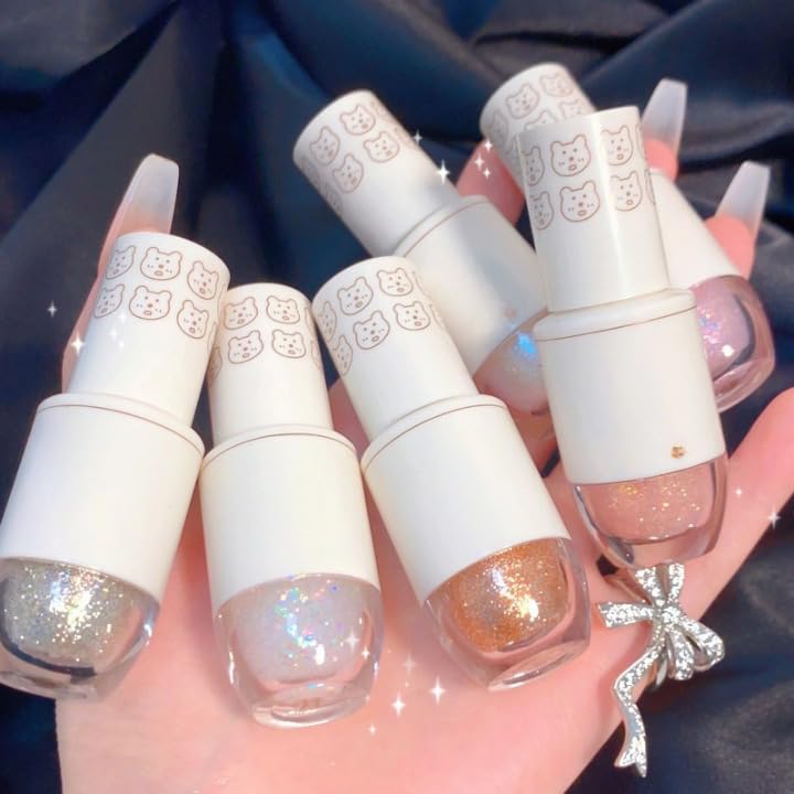 Liquid Eyeliner Eyeshadow - Sparkling Eye Makeup Glitter | 0.15 oz Face Makeup Mermaid Pearl Tears Aqueous Texture Ecoticfate Blush (1-6)