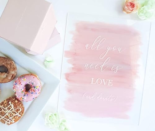 Miniatura 65 de UNIQOOO Paquete de 6 letreros acrílicos esmerilados en blanco para mesa de boda, 11 x 14 pulgadas, hoja acrílica para soporte de números de mesa