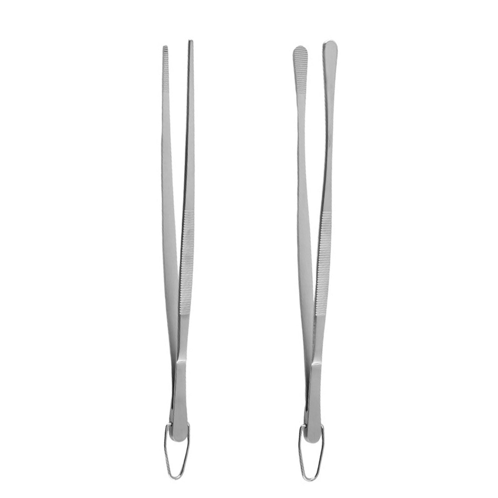 TFAOYS Of 2 Professional Grades Nonrust Steel Cooking Tongs Heatproof Kitchen Utensils for Kitchen and Outdoor Use Slip Proof Tongs