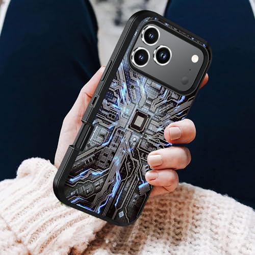 Coque iPhone 17 Pro Max robuste 3 couches protection militaire circuit imprimé
